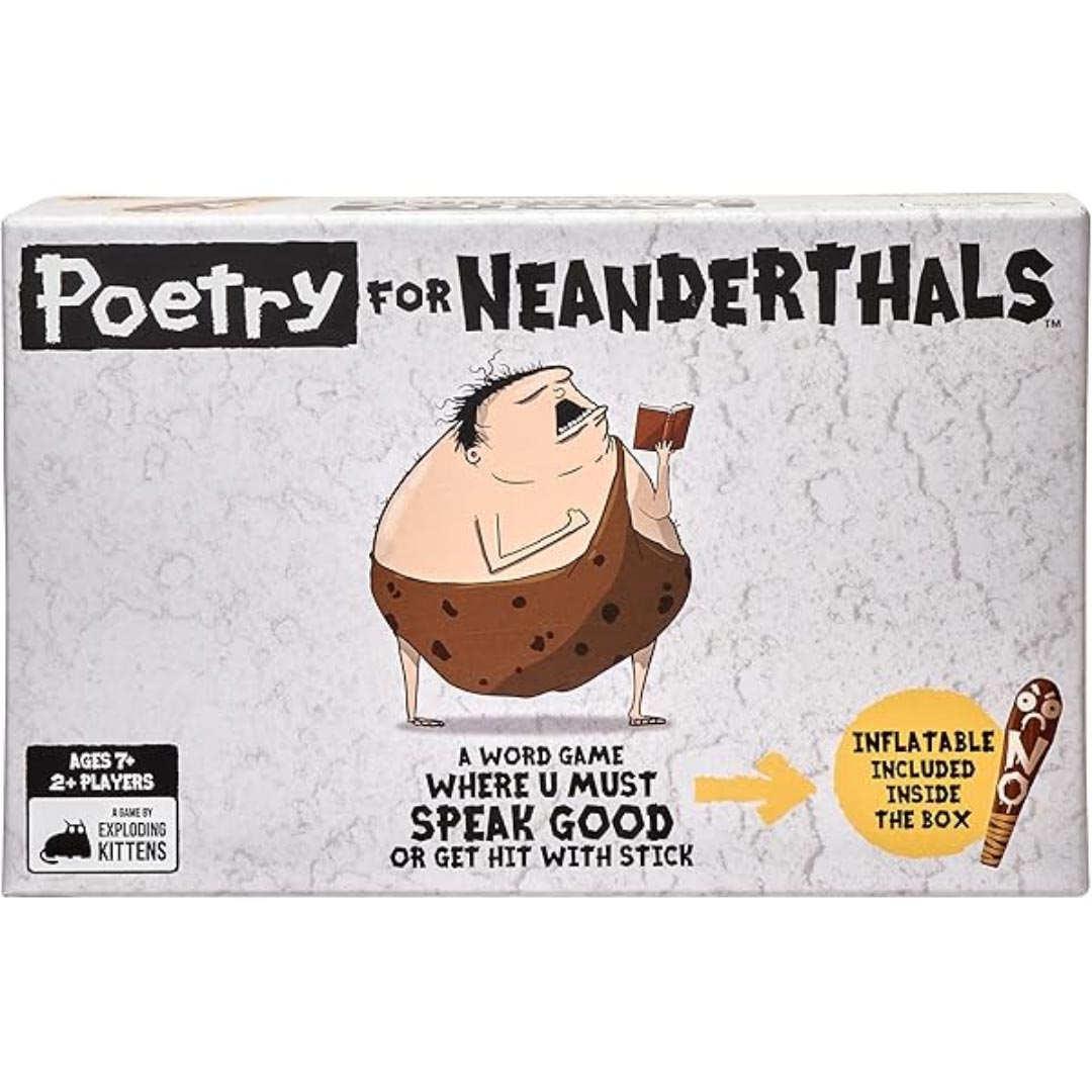 Best game for Christmas Poetry for Neanderthals box