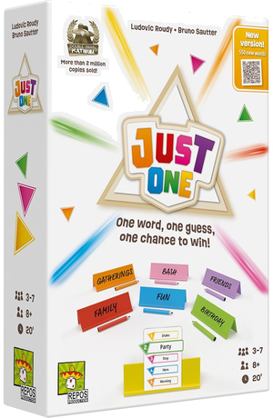 Just One box art, the best cooperative card game on our list