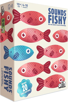 Sounds Fishy box art, one of the best card games for big groups