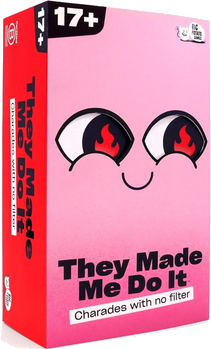 They Made Me Do It box art, the closest swap for Cards Against Humanity